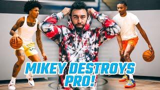 Mikey Williams DESTROYS Pro Player In His Workout  Ryan Razooky