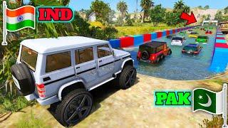 India Vs Pakistan  Gta 5 Indian Cars Vs Pakistan Cars Deep Water Crossing Challenge  Gta 5