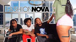 GIVING THE BOYS A FASHIONNOVA TRY ON HAUL & RATES