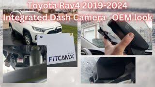 Toyota Rav4 2019-2024 Fitcamx 4K resolution Integrated dashcam OEM design.