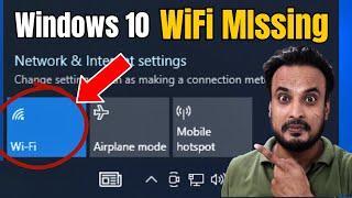 FIX WiFi Not Showing in Windows 10 2024 NEW*  Fix Missing WiFi