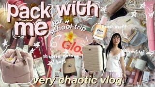  PACK WITH ME & PREP for a school trip 2024𓇼 how i pack travel essentials + outfits *vlog*