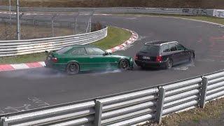 Carfreitag CrashUnfall BMW E36 @ Nürburgring Nordschleife Big Luck