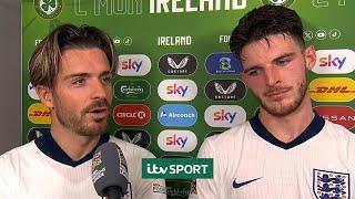 Theres no bad blood - Jack Grealish and Declan Rice react to Englands win over Ireland