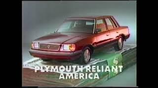 Plymouth Reliant Sedan Commercial 1987