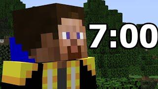 Beating Minecraft in 7 minutes its a weird category