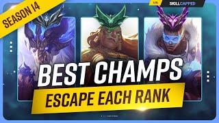 The 5 NEW BEST Champions to Climb for EVERY RANK - League of Legends