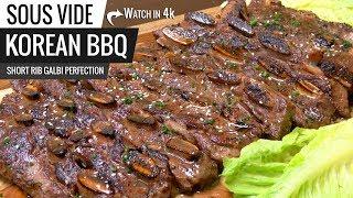 Sous Vide Korean BBQ Short Ribs Galbi 갈비 Perfection - AKA Korean Kalbi