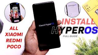 How to Install Hyper OS in all Xiaomi Redmi and Poco Phone  Right Way to install HyperOS -Recovery