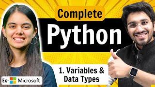 Python Full Course️  Variables & Data Types  Lecture 1