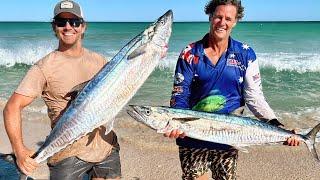 Solo Kayaker Nails Massive Mackerel - MUST SEE Catch Cook & Fillet Adventure with Maccy Dave