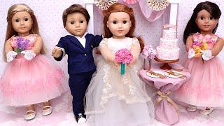 Bridesmaids & wedding Play Dolls story about friendship