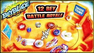 *CRAZY* 12 BEY BATTLE ROYAL in Hasbros BEYBLADE BURST COLOSSUS STADIUM Random Booster Pack - TOYS