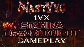 Old School Stamina DragonKnight 1vX  Eso PvP  2h&bow  Patch... Idk 