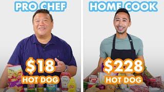 $228 vs $18 Hot Dog Pro Chef & Home Cook Swap Ingredients  Epicurious