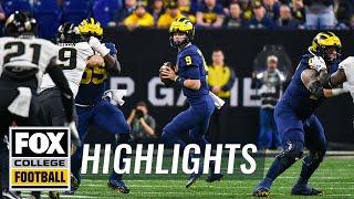 No. 2 Michigan vs Purdue Highlights  Big Ten Championship  CFB on FOX