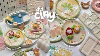 making clay trinket dishes and palettes using air dry clay  no bake