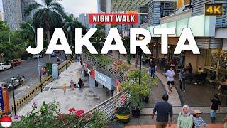 Jakarta INDONESIA - Jakarta City Center Night Walk Shopping District & Merdeka Square