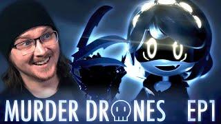 MURDER DRONES EPISODE 1 REACTION  PILOT  FIRST TIME WATCHING  GLITCH