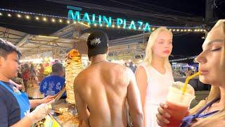 4K Phuket 2023 Malin Plaza Night Market. Best Shopping and Dining Destination in Patong