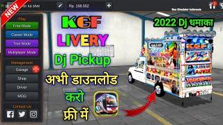 How To Add KGF Dj Livery In Dj Pickup Game ࡆࡆ Bus Simulator Indonesia Mein Dj Pickup Game 2022