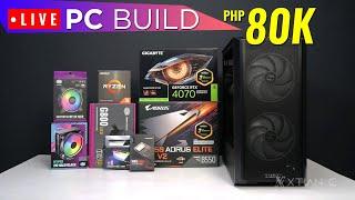 LIVE Streaming PC Build ₱80K RTX 4070 Super Build + Ryzen 5 5600X