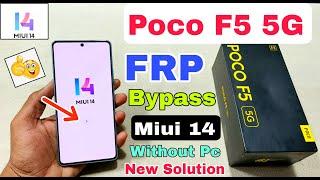 Poco F5 5G FRP Bypass Miui 14  New Trick  Poco F5 5G Google Account Bypass Without Pc  Frp Unlock