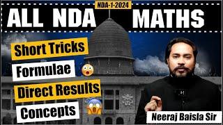 NDA-1-2024   ALL NDA MATHS FORMULAE  ONE SHOT  MARATHON  THE COACH  NEERAJ BAISLA SIR