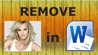 Remove Image Background  Microsoft Word