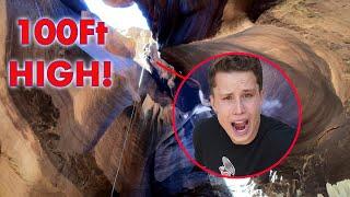 Overcoming Fear 100 foot Cliffs