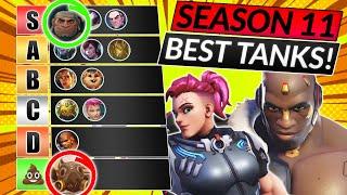 NEW SEASON 11 TIER LIST - Best TANK Heroes to Main - Overwatch 2 Meta Guide