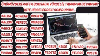 ÖNÜMÜZDEKİ HAFTA BORSADA YÜKSELİŞ TAMAM MI DEVAM MI? İŞTE HİSSELERDEKİ SON DURUM #ALKA #ALKIM ...