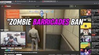 Hutch Compares Rateds Ban To ZB Zombie Barricades Ban  Nopixel RP  GTA V