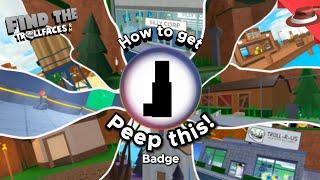 How to get Peep this Badge  Find the Trollfaces Re-memed