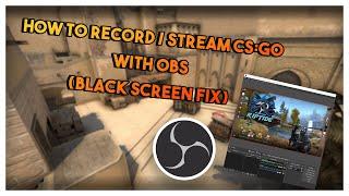 How To Record  Stream Counter Strike 2 With OBS Black Screen Fix + Record in 43 Stretched