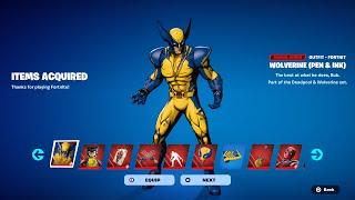 How To Get Wolverine Pen & Ink Skin For FREE Fortnite