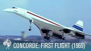 Concordes First Flight Supersonic Travel 1969  British Pathé