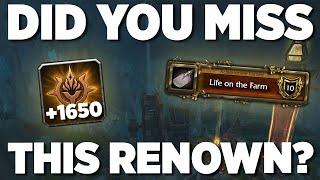 Did you miss this renown? Life on the Farm Achievement Full Guide - World of Warcraft Retail