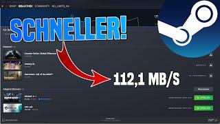 Steam DOWNLOAD beschleunigen Tutorial  Schneller Downloaden