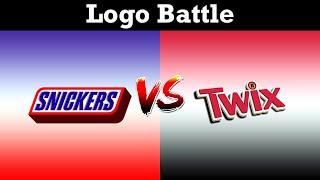 Snickers VS Twix - Logo Battle