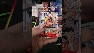 I pulled a $1000 card manga ace one piece trading card #onepiece #onepiececardgame #anime #tcg
