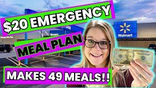 $20 EMERGENCY GROCERY BUDGET CHALLENGE  49 MEALS FOR $20  CHEAP & FRUGAL MEALS