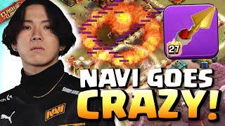 NAVI goes crazy on HARD MODE with FIREBALL and Rocket Spear Clash of Clans