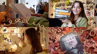 READING VLOG  reading four books cozy fall activities + a 24 hour readathon