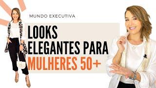 LOOKS PARA MULHERES 50+  Michelle Castro #mulheres50mais #mulheresmaduras