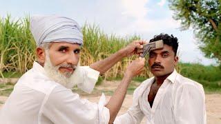 Traditional Beard shaving of Young Man with Barber is Old ‍️ Asmr