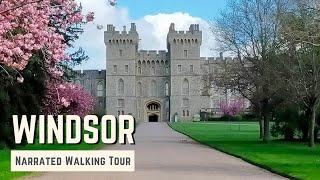 WINDSOR  4K Narrated Walking Tour  Lets Walk 2023