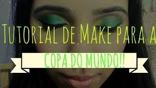 Maquiagem inspirada na Copa do Mundo  Makeup inspired on World Cup 2014