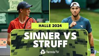 Jannik Sinner vs Jan-Lennard Struff Blockbuster Match  Halle 2024 Highlights