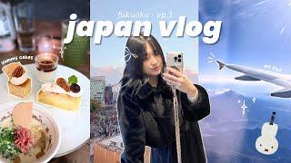 japan vlog  fukuoka ep. 1  flying to fukuoka trying hakata ramen markets seeing mt fuji